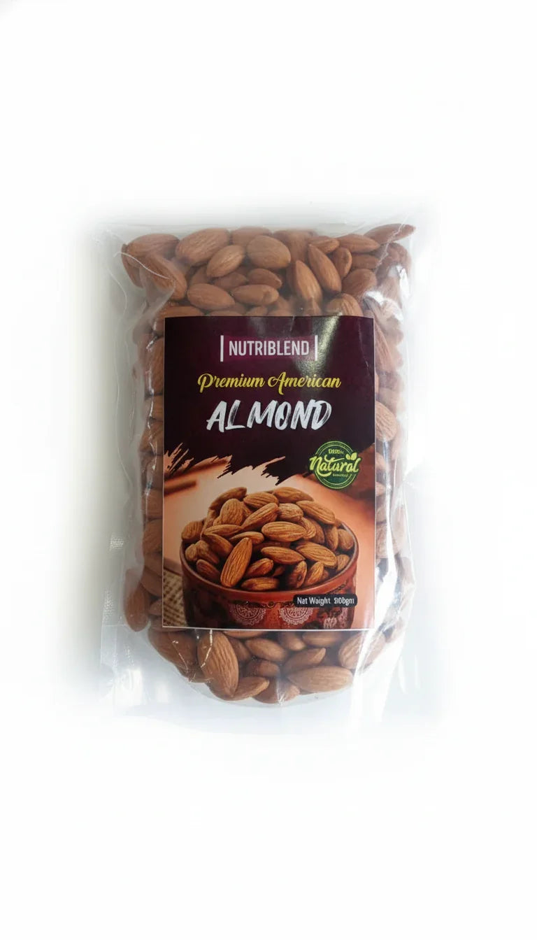 Premium American Almonds 250g | Bold Large Badam | High-Protein Luxury Nut