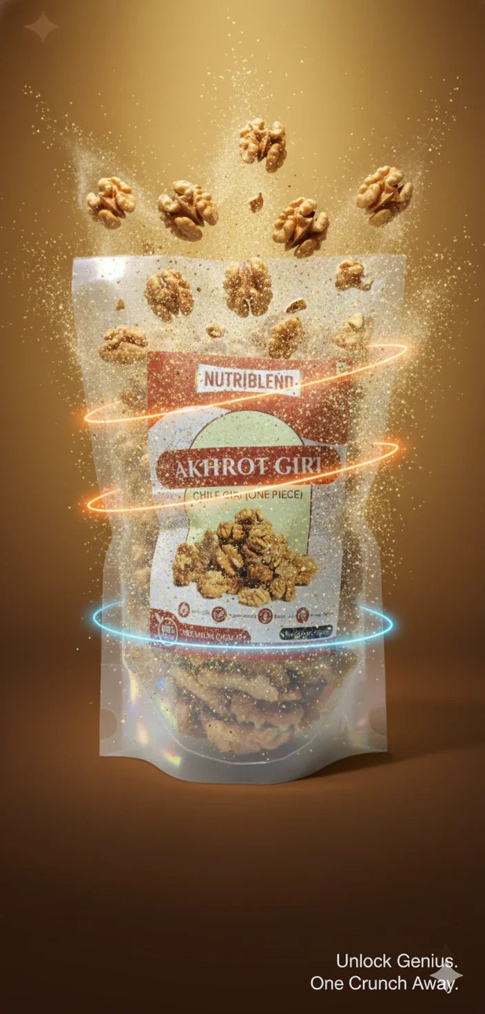 Premium Chile Walnut Kernels 200g | Shelled Akhroat Giri | Omega-3 Rich Superfood