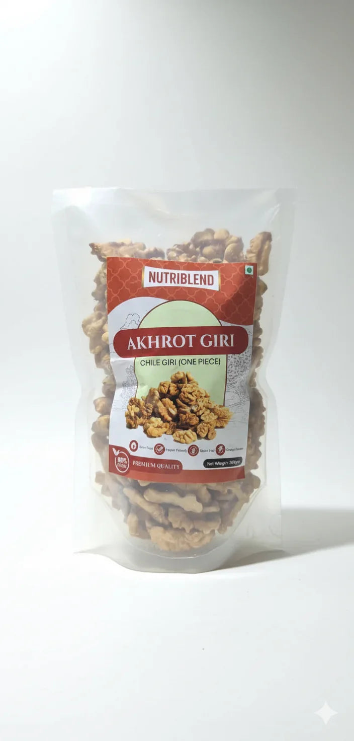Premium Chile Walnut Kernels 200g | Shelled Akhroat Giri | Omega-3 Rich Superfood