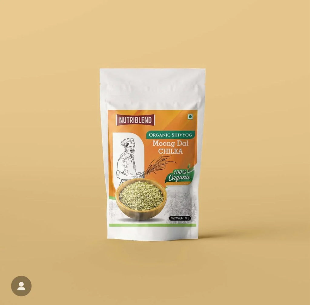 Organic Moong Dal Chilka 1kg | Unpolished Split Green Gram | High-Protein Pulse