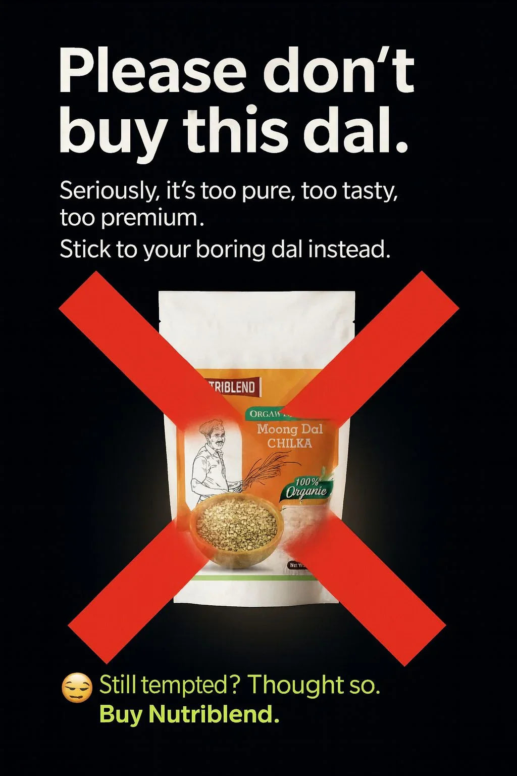 Organic Moong Dal Chilka 1kg | Unpolished Split Green Gram | High-Protein Pulse