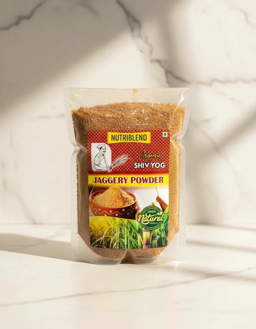 Organic Jaggery Powder 1Kg - Pure Natural Sweetener | NUTRIBLEND