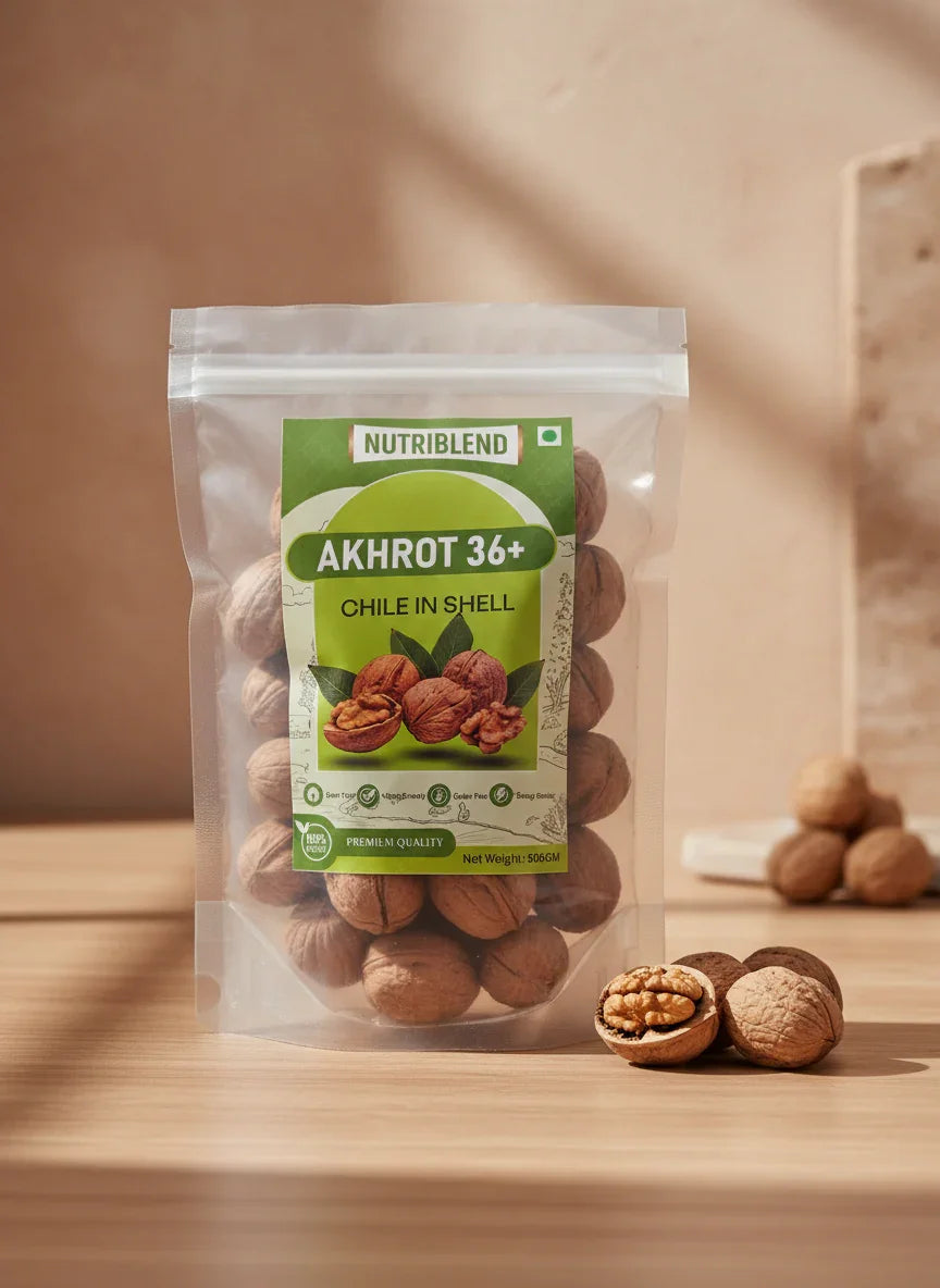 Premium Chile Walnuts 500g | Large In-Shell Akhroat | Luxury Superfood