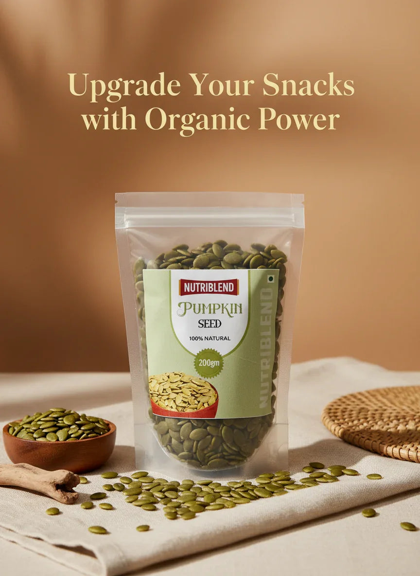 Premium Grade Pumpkin Seeds 200gm | High-Protein Superfood | Raw & Unroasted Seeds for Snacking & Baking